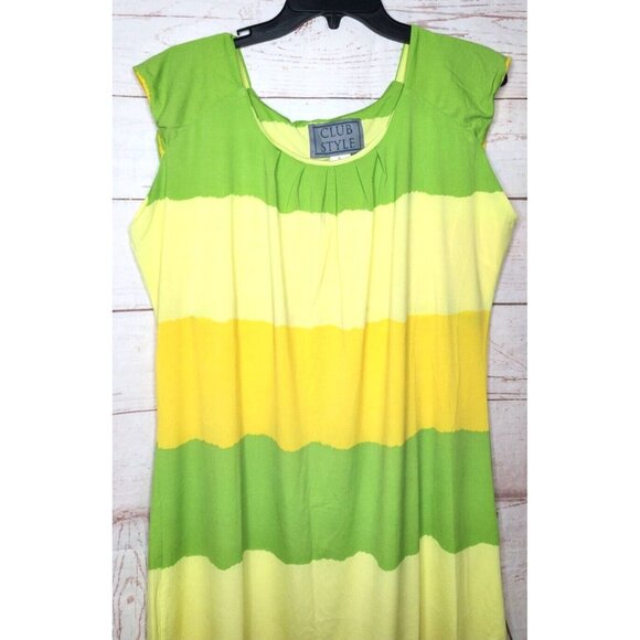 Club Style Bright Color Poly/Spandex Sleeveless Nightgown Bold & Comfortable - Picture 3 of 12